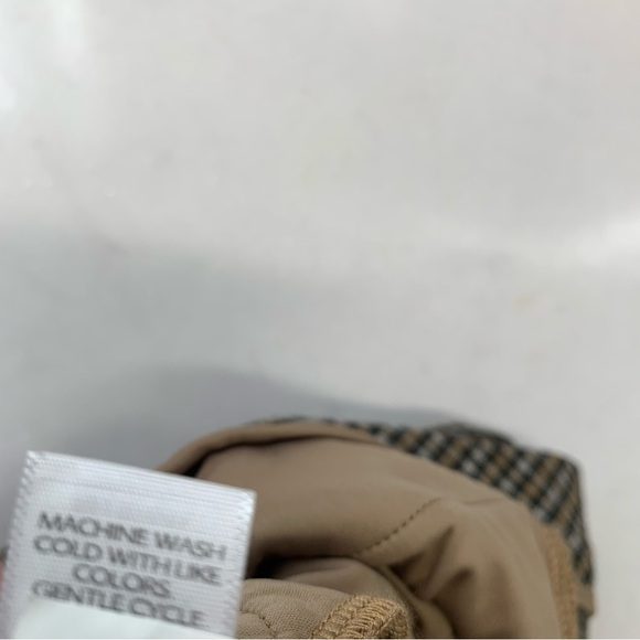 J Jill Pants Woman XL Petite Ponte Slim Leg Pull On Brown Plaid Stretch Pocket - Picture 8 of 11